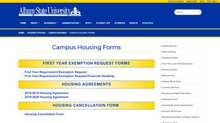 
                            6. Campus Housing Forms - Albany State University