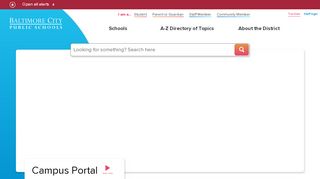 
                            5. Campus Portal | Baltimore City Public Schools