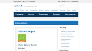 
                            7. Campus Portal Information | Clark County School District