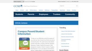 
                            9. Campus Portal Parent Information | Clark County School District