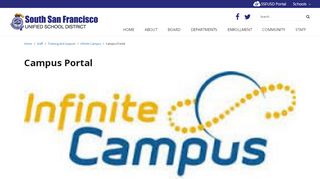 
                            3. Campus Portal - South San Francisco Unified School District