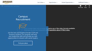 
                            7. Campus Recruitment - My Amazon Job