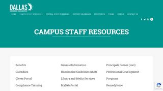 
                            1. Campus Staff Resources | Dallas ISD Staff News