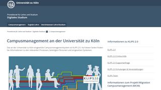 
                            1. Campusmanagement an der Universität zu Köln