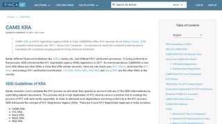 
                            1. CAMS KRA Form | Online KYC Status Check - fincash.com