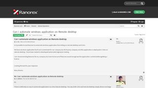 
                            6. Can i automate windows application on Remote desktop ...