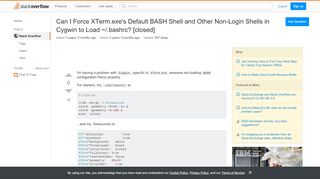 
                            8. Can I Force XTerm.exe's Default BASH Shell and Other Non-Login ...