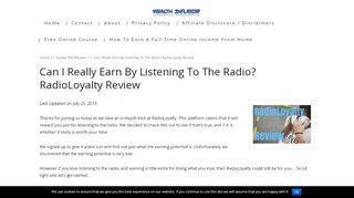 
                            1. Can I Really Earn By Listening To The Radio? …