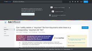 
                            3. Can I safely delete a “.keychain” file from Keychains when there ...