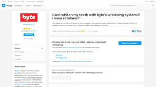 
                            4. Can I whiten my teeth with byte's whitening system if I wear retainers ...