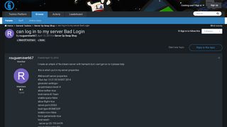 
                            4. can log in to my server Bad Login - Server Op Swap Shop - Technic ...