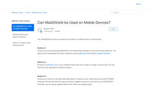 
                            9. Can Mail2World be Used on Mobile Devices? – Webmail.s.center