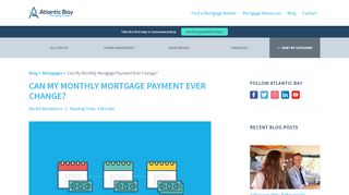 
                            4. Can My Monthly Mortgage Payment Ever Change? - Atlantic ...