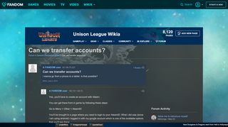 
                            8. Can we transfer accounts? | Unison League Wikia | FANDOM powered ...