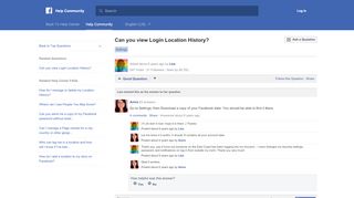 
                            3. Can you view Login Location History? | Facebook Help ...
