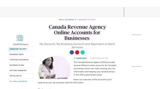 
                            3. Canada Revenue Agency Online Accounts for …