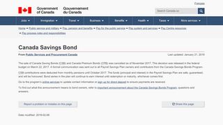 
                            6. Canada Savings Bond - Canada.ca