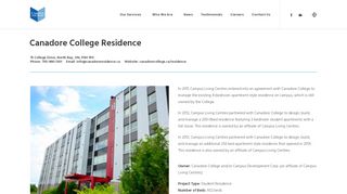 
                            8. Canadore College Student Apartments – Campus Living Centres