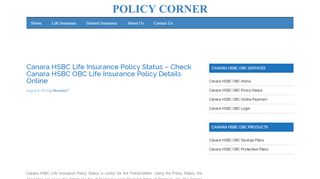 
                            7. Canara HSBC Life Insurance Policy Status – Check …