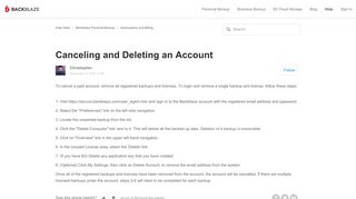 
                            6. Canceling and Deleting an Account – Help Desk