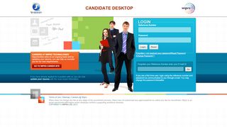 
                            3. Candidate Desktop - Synergy - Login - Wipro