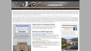 
                            3. Candidate Portal - West Point