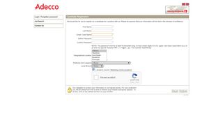 
                            2. Candidate Registration - Njord Web Portal - Adecco Norge