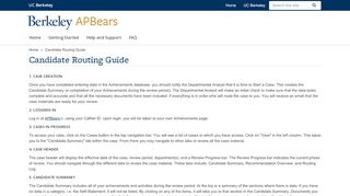 
                            3. Candidate Routing Guide | APBears