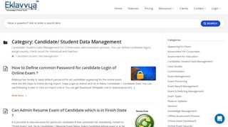 
                            7. Candidate/ Student Data Management | Online Exam Software ...