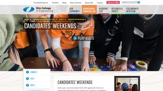 
                            4. Candidates' Weekends - Olin College