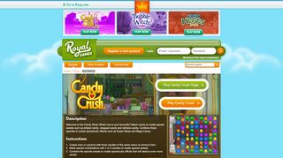 
                            7. Candy Crush - Puzzle games at Royalgames.com!