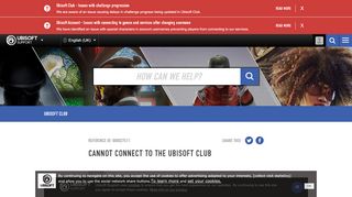 
                            5. Cannot Connect to the Ubisoft Club - Ubisoft Support