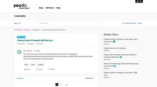 
                            6. Cannot log in Prepaid Self Service | Koodo …