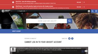 
                            7. Cannot Log in to your Ubisoft Account - Ubisoft …
