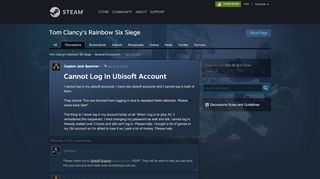 
                            5. Cannot Log In Ubisoft Account :: Tom Clancy's Rainbow Six ...