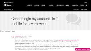 
                            2. Cannot login my accounts in T-mobile for severa... | T-Mobile Support