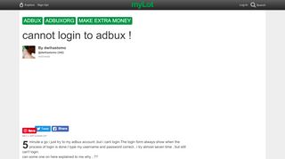 
                            3. cannot login to adbux ! / myLot