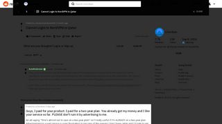 
                            6. Cannot Login to NordVPN in Qatar : nordvpn - Reddit