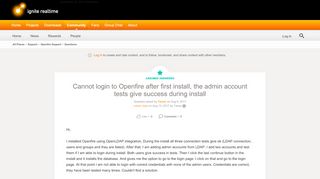 
                            3. Cannot login to Openfire after first install, the admin ...