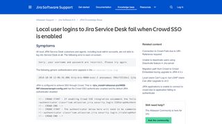 
                            7. Cannot login to Service Desk as local user when Crowd SSO is Enabled