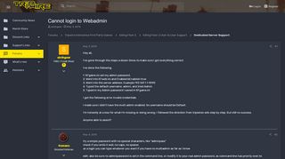 
                            1. Cannot login to Webadmin - Tripwire Interactive Forums