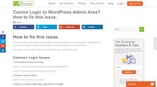 
                            10. Cannot Login to WordPress Admin Dashboard? How to fix this ...