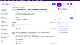 
                            9. Cannot login to Yahoo Finance My Portfolio? | …