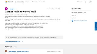 
                            5. Cannot login to yahoo mail - Microsoft Community