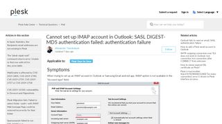 
                            4. Cannot set up IMAP account in Outlook: client didn't finish SASL auth ...