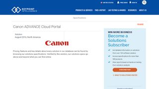 
                            9. Canon ADVANCE Cloud Portal - Keypoint Intelligence