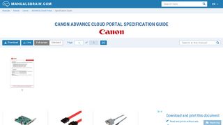 
                            5. Canon ADVANCE Cloud Portal Specification Guide ...