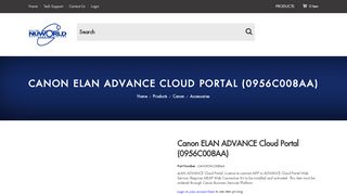 
                            3. Canon eLAN ADVANCE Cloud Portal (0956C008AA)