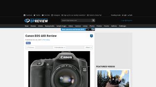 
                            9. Canon EOS 40D Review: Digital Photography Review