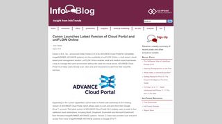 
                            7. Canon Launches Latest Version of Cloud Portal ... - InfoTrends
